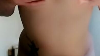 Rub down pierced titties