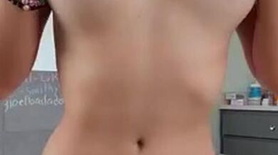 Alinity full nude video putting lotion all over my body after my shower