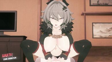 We enjoy the big tits and hot pussy of Caesar from Zenless Zone Zero