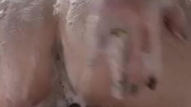 Emily Hill Soapy Dildo Ride