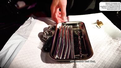 New Slave: I Test His Endurance! Urethra, Electro, CBT Handjob - Mistress Julia