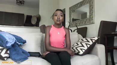 Innocent Petite Black Model Falls Into Sex Trap At Fake Casting