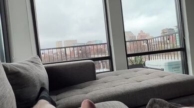 Jerking off for everyone to see *Huge Cumshot*