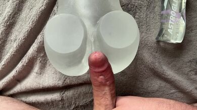 *ASMR MOANING* Trying out my new toy with a huge creampie