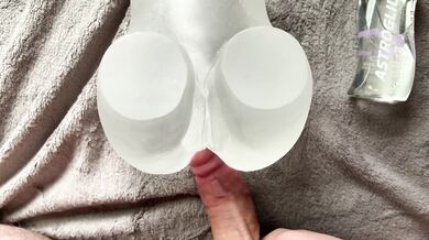 *ASMR MOANING* Trying out my new toy with a huge creampie