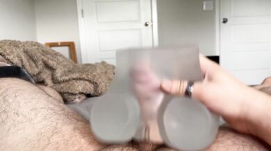 *ASMR MOANING* Trying out my new toy with a huge creampie