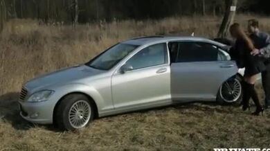 Alexis Crystal Pussy Banged In The Car