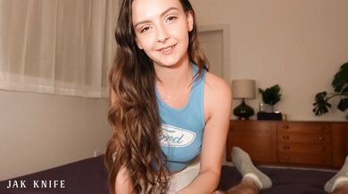 Petite BFF sneaks into my parent's house for midnight sex marathon - Serena Hill