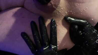 Wife Fists Husband's Ass In Spreader Bar And Cock Cage