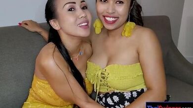 Big tits Thai lesbian girlfriends having sexual fun in this homemade video (Joon Mali)