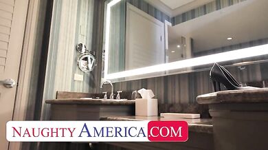 Chesty Brunette Gives A Pleasurable Tip From Her Bushy Hole