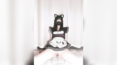 a beautiful cosplay girl is masturbating.I am not a hkdoll