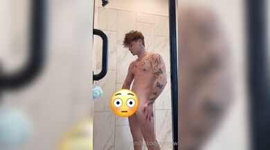 NEW‼️ Shower and jerk off/ cum video‼️here’s SEXY video of m.. by itscodyandrew from OnlyFans | Coomer