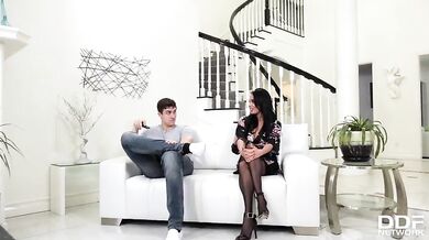 Busty Stepmom Anissa Kate Sucks And Deep Throats Rough Cock