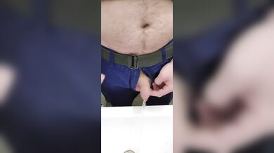 My friends bathroom after work