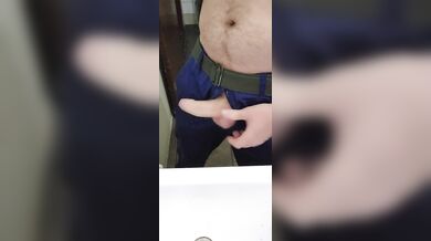 My friends bathroom after work