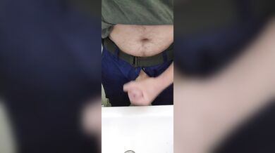 My friends bathroom after work