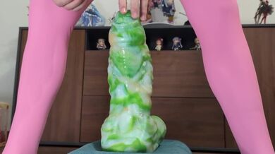 Taking my huge Bad Dragon Flint to the base