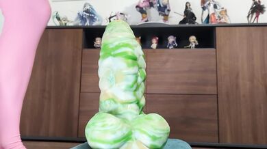 Taking my huge Bad Dragon Flint to the base