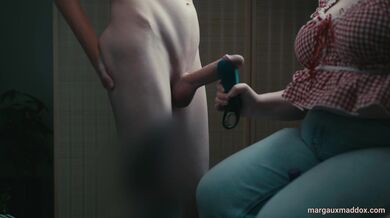 Teaching Husband a Lesson: A Toy-Assisted CFNM Handjob