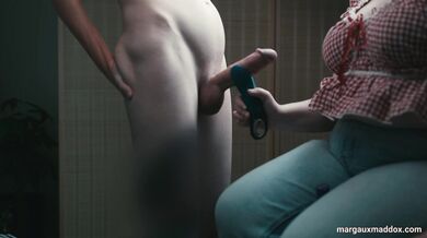 Teaching Husband a Lesson: A Toy-Assisted CFNM Handjob