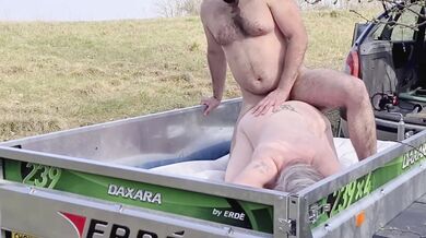 PUBLIC MATURE PORN: OUTDOOR ANAL SEX AND CUM SWALLOWING FOR CAM1 2of2