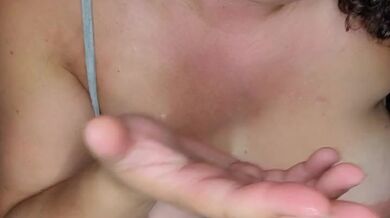 Cozy Grey Jammies: Intimate Solo Play with Twitching Pleasure