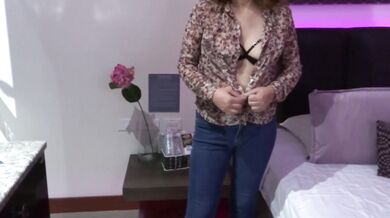 Stepson's friends are happy jerking off and cumming while watching me touch myself