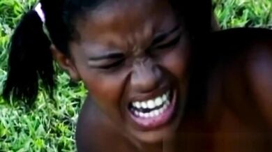 Brazilian Ebony Teen Mickaella Outdoor Anal