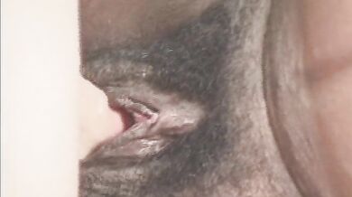 Pregnant black woman gets her hairy pussy smashed by a white man with hard cock