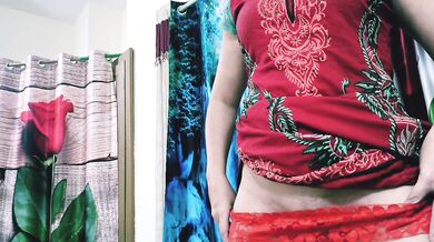 Black man is with a white chick in her bedroom.