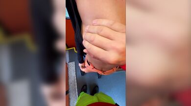 Adventure Train. Innocent girl got a huge dick on the train - TonnyAndMiaLove