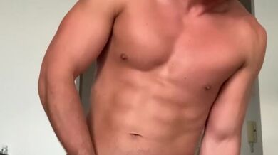 Cumming hard from riding a massive dildo