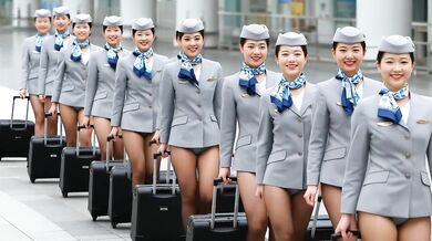 Captivating Moments Of Flight Attendants
