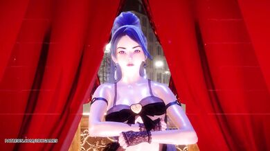 [MMD] Ankha Dance Kaisa Hot Striptease Dance League of Legends KDA Uncensored Hentai