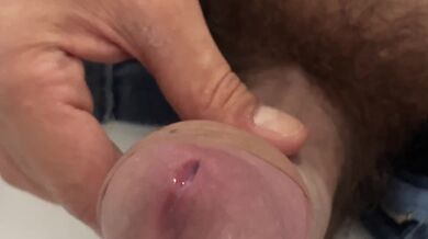 Huge explosion of milk you provoked with your private video call