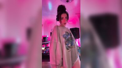 Andrea botez nipple pasties passes sexy outfit video