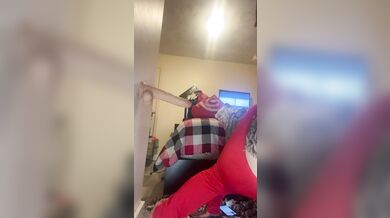 Thick milf bent over & takes dildo part 2