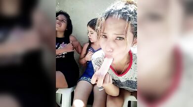 Lesbians Friend In Public