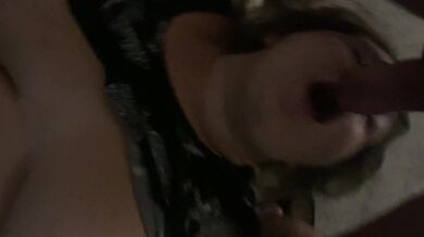 Welsh wife sucking cock deep throat
