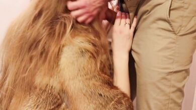 Real couple homemade sex! Close up redhead blowjob and missionary fuck!