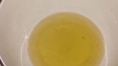 Girl Pees in mixing bowl