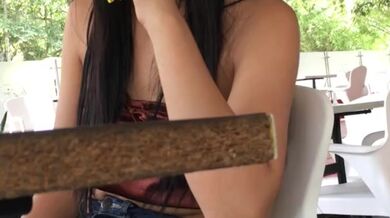 I have lunch with my family and my step cousin warms me up