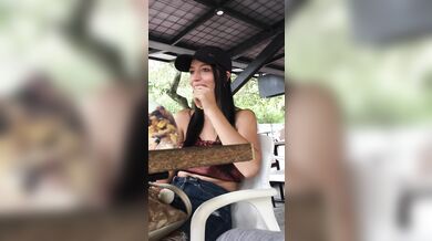 I have lunch with my family and my step cousin warms me up