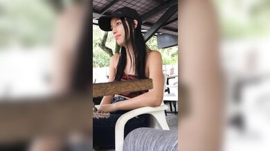 I have lunch with my family and my step cousin warms me up