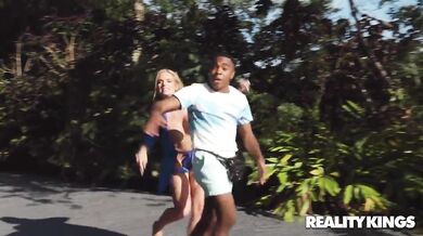 Busty MILF Rachael Cavalli Fucks The Young Black Neighbor