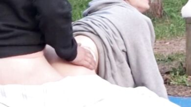 Morning sex at camping