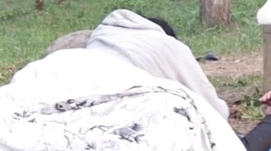 Morning sex at camping