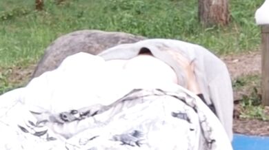 Morning sex at camping