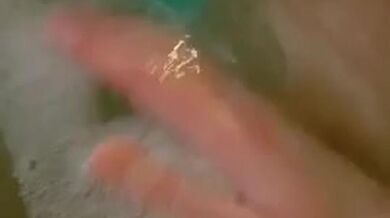 Christina Khalil showing pussy in the Bathtub-lightened version